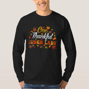One Thanksg Lunch Lady Fall springt de herfst van T-shirt