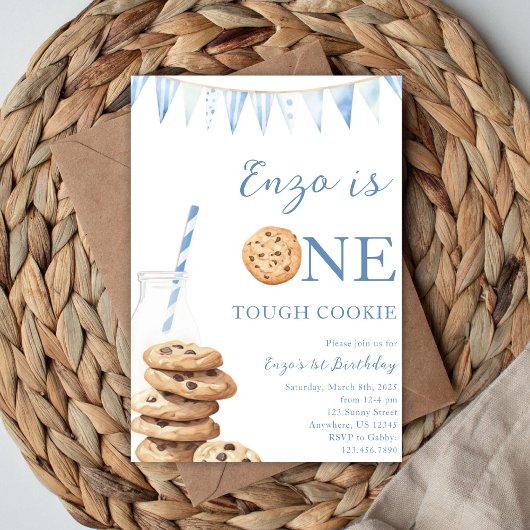 One Tough Cookie Birthday Invitation