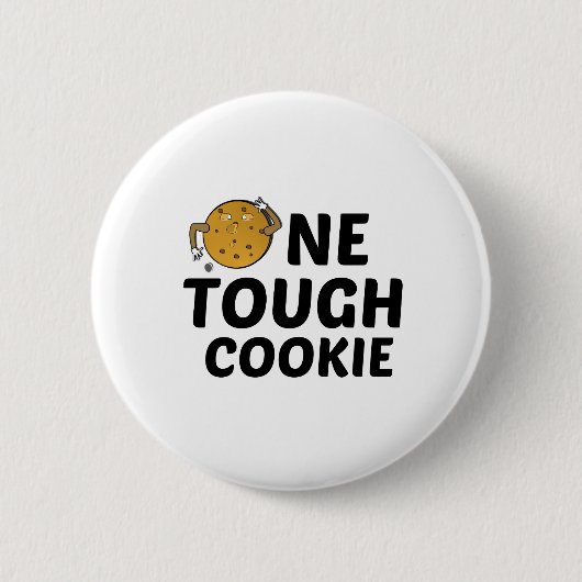 ONE TOUGH COOKIE RONDE BUTTON 5,7 CM (Voorkant)