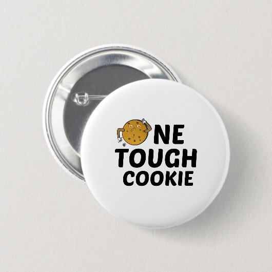 ONE TOUGH COOKIE RONDE BUTTON 5,7 CM (Voorkant /achterkant)