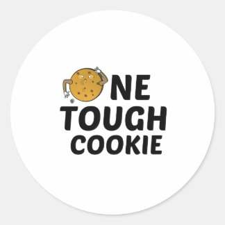ONE TOUGH COOKIE RONDE STICKER