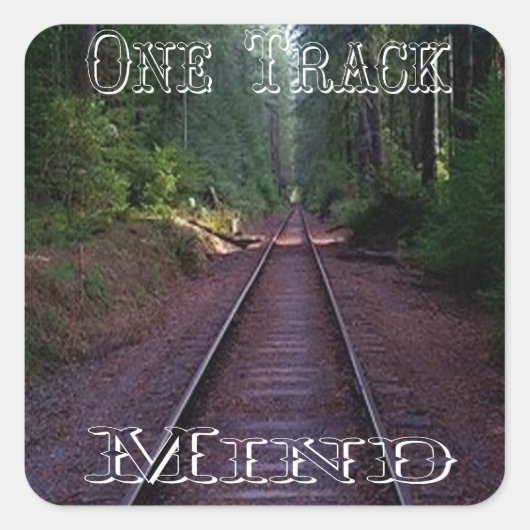 One Track Mind Sticker (Voorkant)