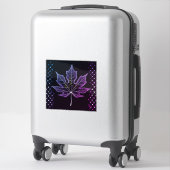 One Tree Leaf Design Elegant rooster zijkanten 14  Sticker (Koffer)