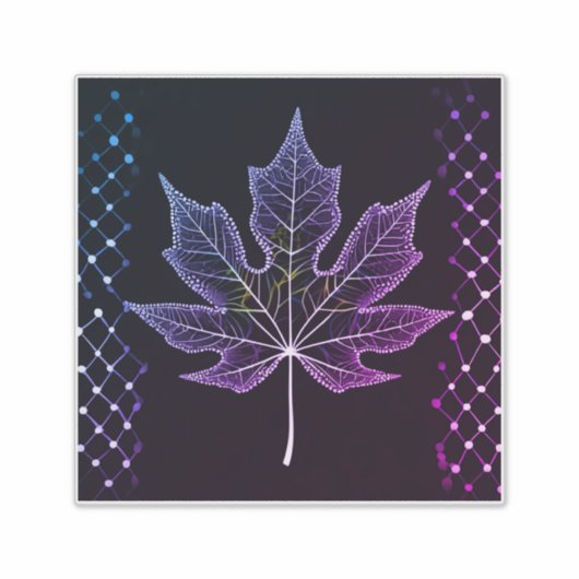 One Tree Leaf Design Elegant rooster zijkanten 14  Sticker (Voorkant)