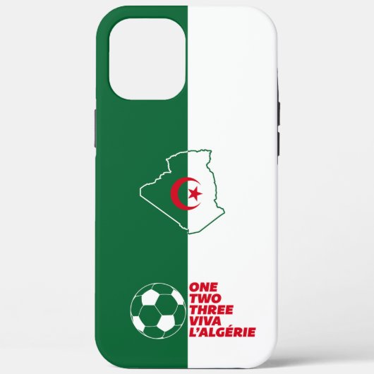 One, two, three viva l'Algerije IPhone case (Achterkant)