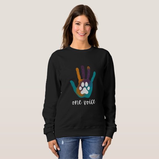 One Voice Zwart Sweatshirt (Voorkant volledig)