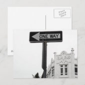 One Way Briefkaart (Voorkant / Achterkant)