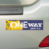 One Way Bumpersticker (Op auto)