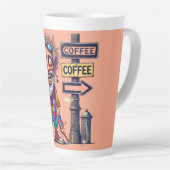 "One Way Coffee" lelijke latte Mok (Rechterhoek)