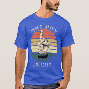 One Way Jesus Christelijk Bijbelgeloof Vintage T-shirt