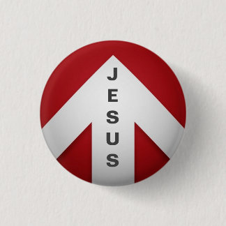 One Way - Jesus Ronde Button 3,2 Cm