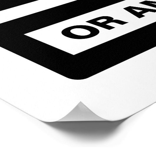 One Way or Another Street Sign Poster (Coin)