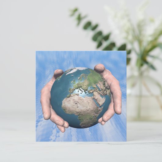 One World Kaart (Staand voorkant)