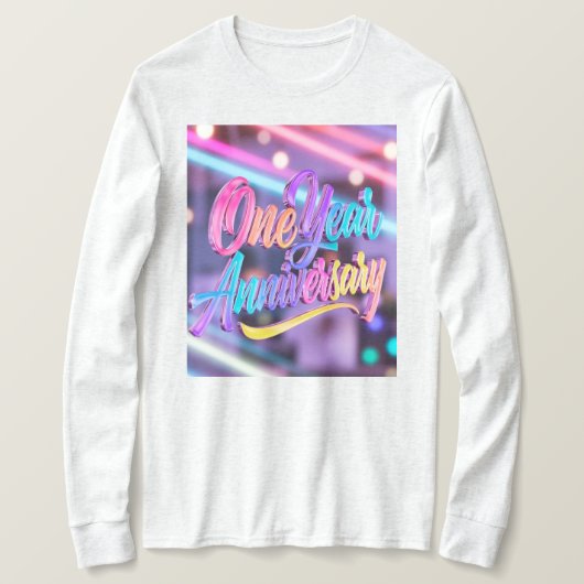 One Year Anniversary Long Sleeves Top (Design voorkant)