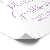 One Year Fluttered Birthday Photo Guestbook Poster (Hoek)