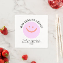 ONE YEAR OF SMILES Verjaardag Baby Details toevoeg