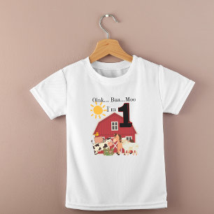 One Year Old Birthday Boerderij Thema