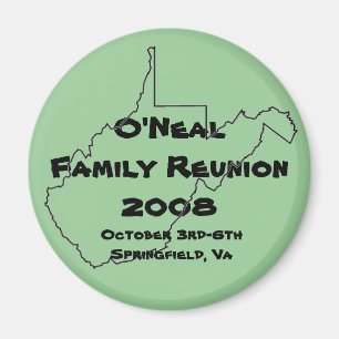 O'Neal Family Reunion Magnet Magneet