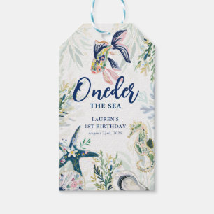 Oneder de Zee Kust 1e Verjaardag Cadeaulabel
