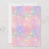 ONEder Het Zee! 5e verjaardag meisje roze Schattig Kaart (Achterkant)