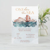 Oneder het Zee grillige oceaan piraat Kaart (Staand voorkant)