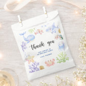 Oneder Het Zee Verjaardag Onder Het Zee Dank u Bedankzakje (Geknipt)