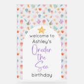 Oneder Het Zee Verjaardag Welkom Acryl Bord (Voorkant)