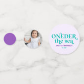 ONEder Het Zee Zeemeermin 1e Verjaardagsfeest Confetti (Achterkanten)