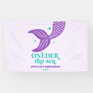 ONEder Het Zee Zeemeermin 1e Verjaardagsfeest Spandoek
