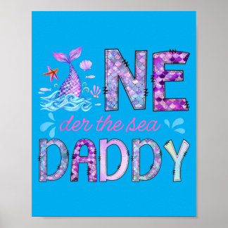 Oneder Onder De Zee Papa 1e Verjaardag Meisje Poster