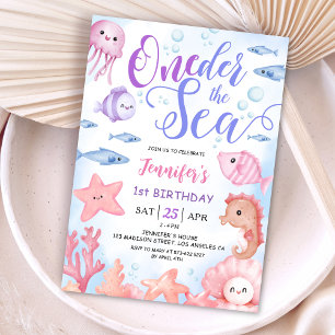 ONEder sous la mer ! Invitation de 1er anniversair