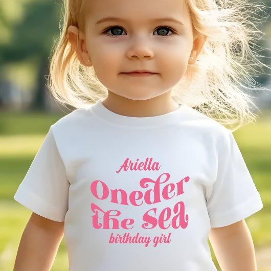 Oneder The Sea Flower Glitter Meerminstaart Kinder Shirts