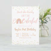 Onederday Invitation First Birthday party (Debout devant)