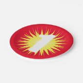 Onederful 1e verjaardagsfeestje papieren bordje (Gekanteld)