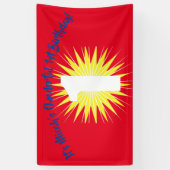 Onederful 1e verjaardagsfeestje spandoek (Verticaal)