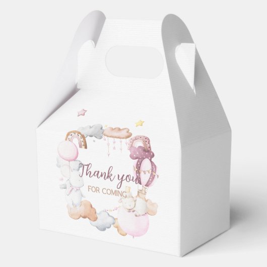 ONEderful 1st Birthday Party Boxes - Roze Bedankdoosjes (Achterkant)