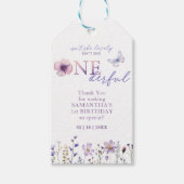 Onederful 1st Birthday Wildflower Gift Labels Cadeaulabel (Voorkant)