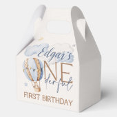 ONEderful 1st Verjaardag Hot Air Balloon Party Box Bedankdoosjes (Voorkant)