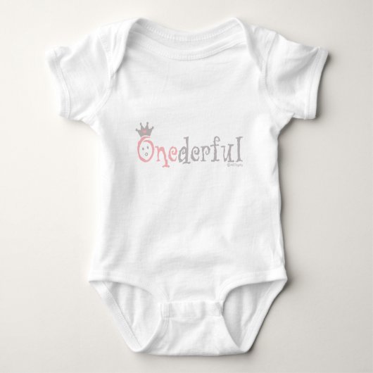 ONEderful BABY (roze) Romper (Voorkant)