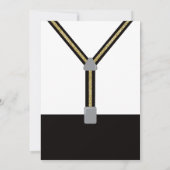 ONEderful Birthday Invitation, Black, Gold Kaart (Achterkant)