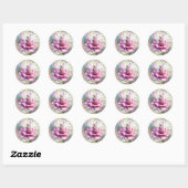 Onederful Fairy Enchanted Forest Verjaardag Sticke Ronde Sticker (Vel)