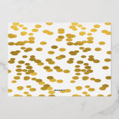 Onederful Leuke Ballerina Dier 1e Verjaardagsfeest Folie Uitnodiging (Achterkant)