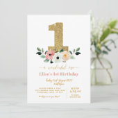 Onederful | Merveilleux | invitation de premier an (Debout devant)