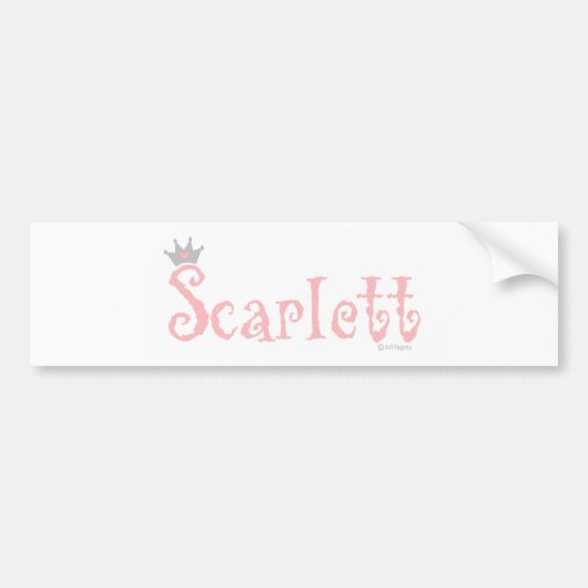 ONEderful Scarlett Bumpersticker (Voorkant)