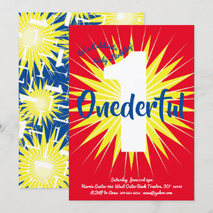 Onederful Super Hero 1e Verjaardag Schattigee Uitn Kaart