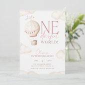 ONEderful World 1st Birthday Invitation (Debout devant)