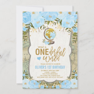 ONEderful World Adventure Map Jongens 1e verjaarda Kaart