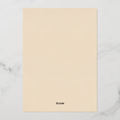 Onederful World Hete Luchtballon 1e Verjaardag Folie Uitnodiging (Achterkant)