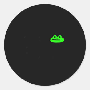 Oneerlijke Kikker Meme Gedraagt zich Niet Grappige Ronde Sticker