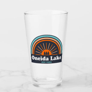 Oneida Lake New York Rainbow Glas